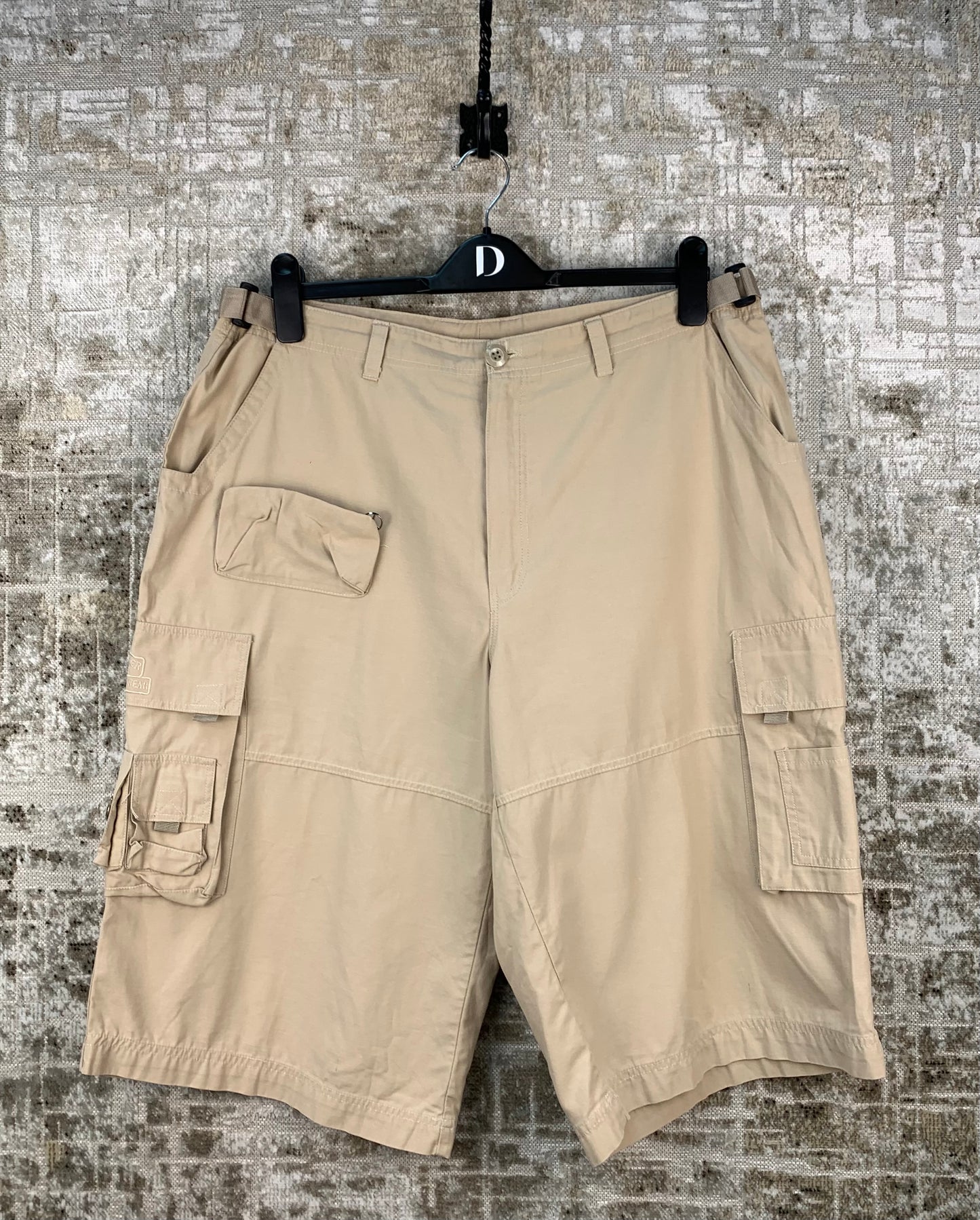 Men's Vintage Beige Cargo Shorts