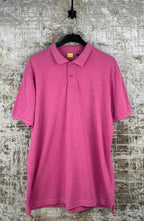 Mens Vintage Y2K Mas Atos Jones Pink Polo Shirt