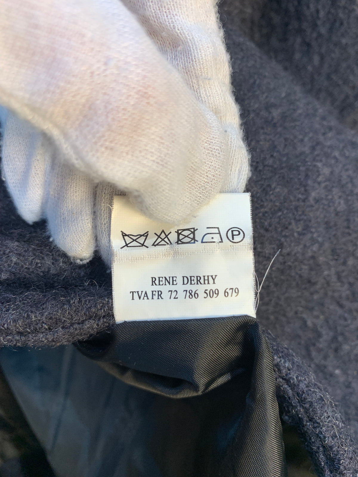 K Derhy Wool Bow-Collar Swing Jacket