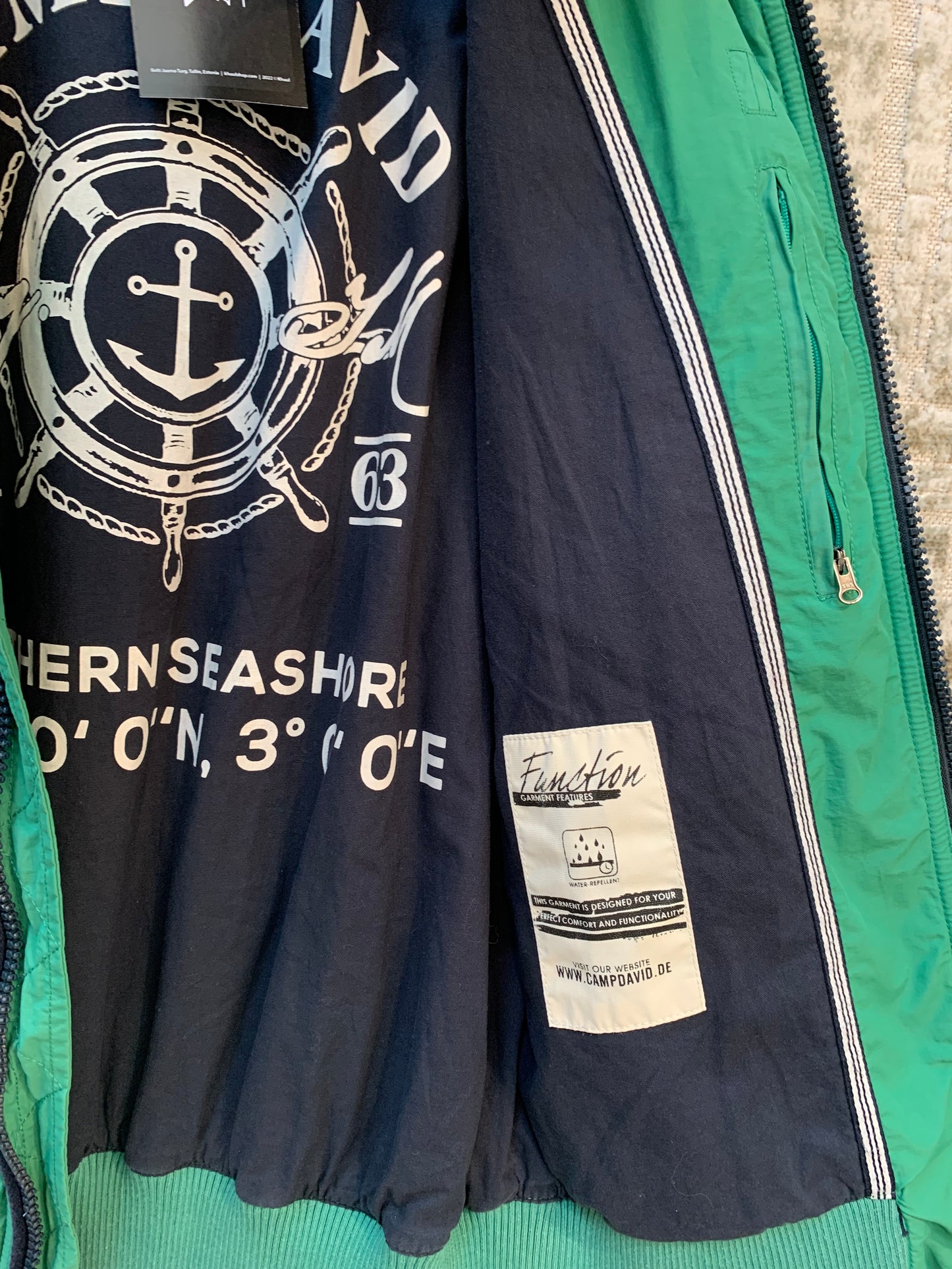 Men's Vintage Camp David Green Sea Jacket