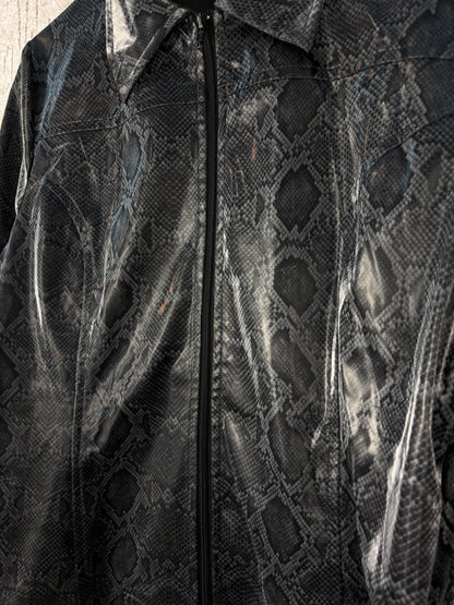 Women's Y2K Pimkie Gray Snakeskin Jacket