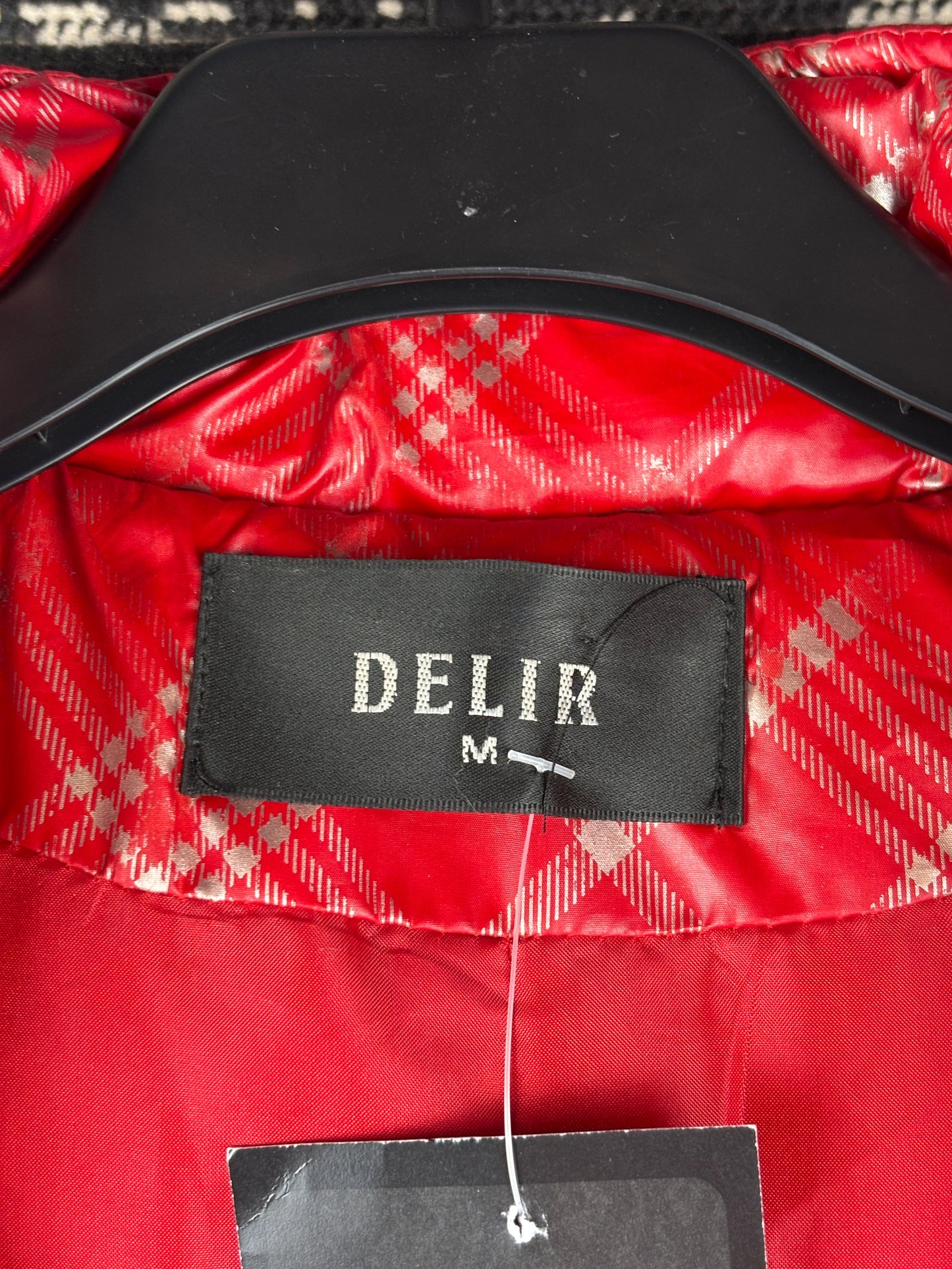 Women's Y2K Delir Red Plaid Puffer Vest