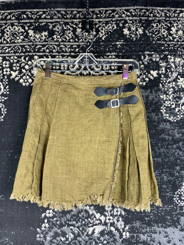 Vintage Women’s Boho Frayed Hem Mini Skirt