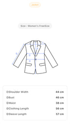 Womens Vintage Any Sis White Blazer