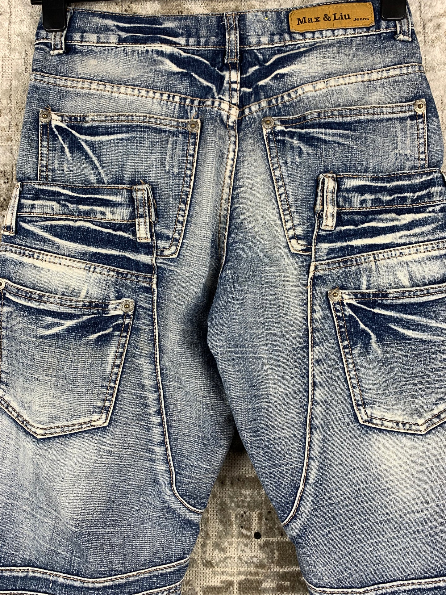 Mens Vintage Max Liu Denim Shorts