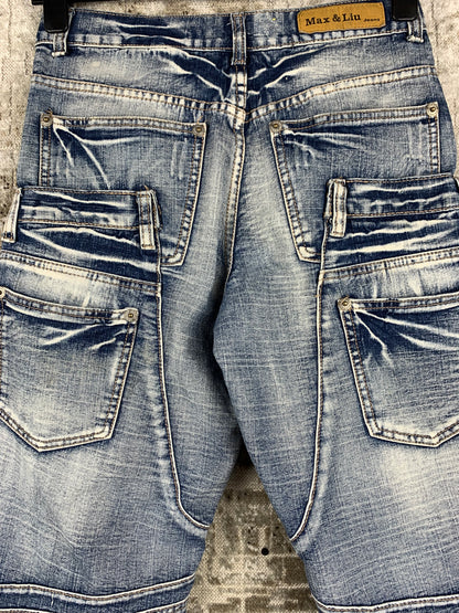 Mens Vintage Max Liu Denim Shorts