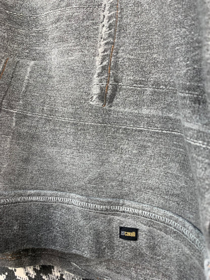 Men's Vintage Just Cavalli Gray Graphic T Shirt