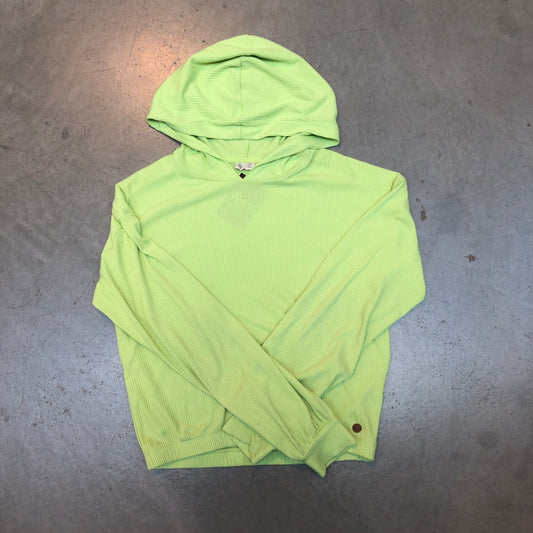 Lime Green Ribbed Hoodie 158/164