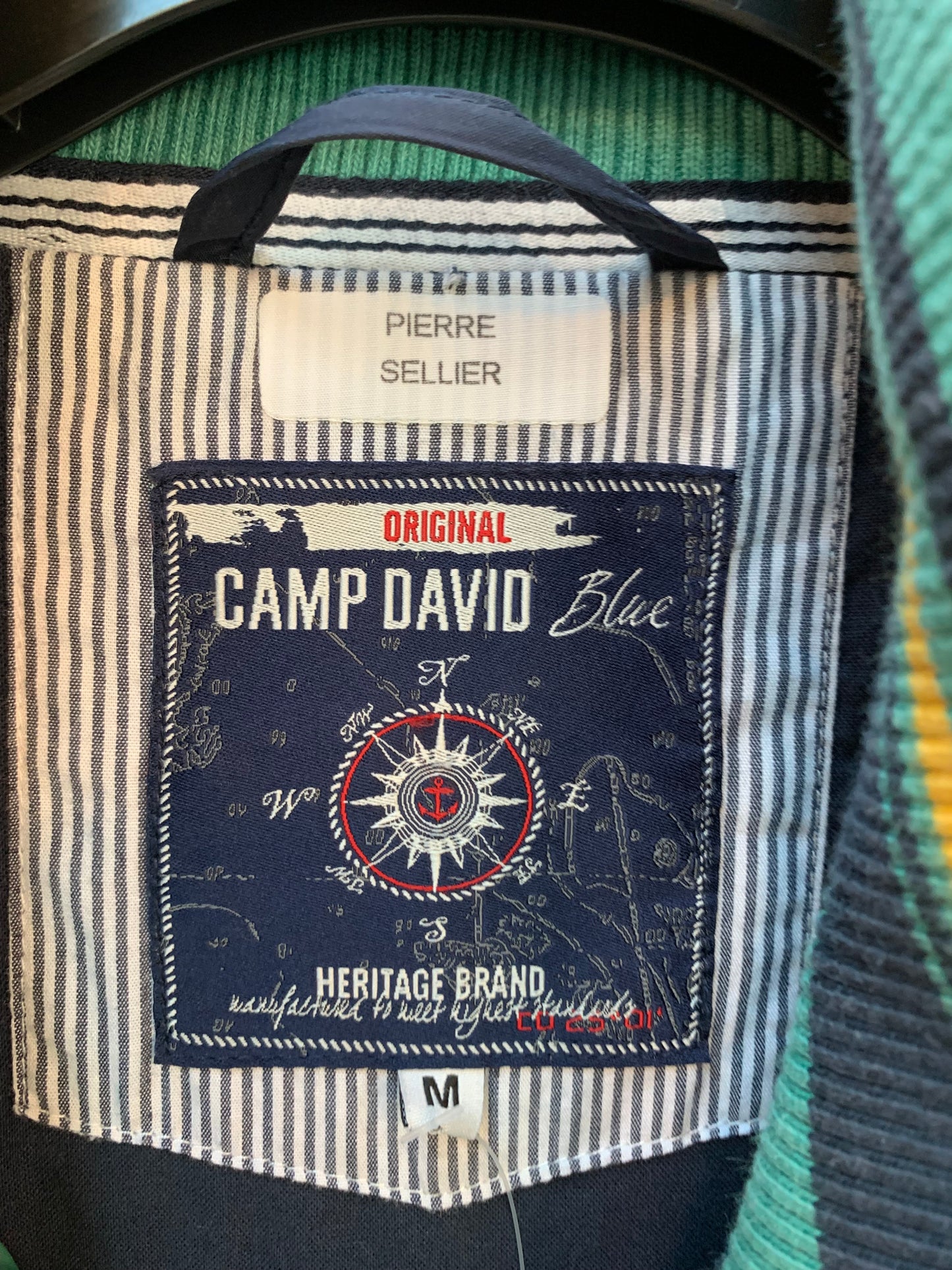 Men's Vintage Camp David Green Sea Jacket