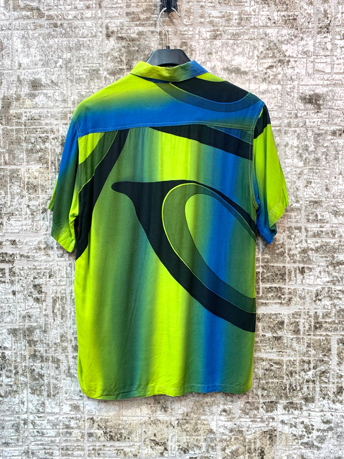 Y2K Abstract Print Short Sleeve Shirt