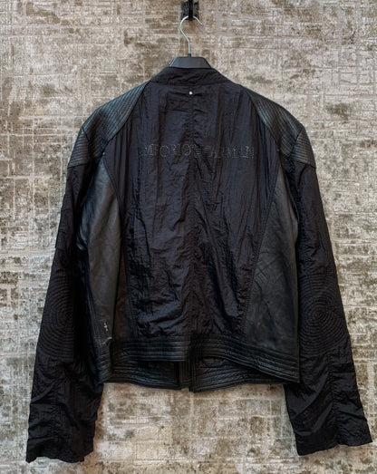 Emporio Armani Leather-Trim Biker Jacket