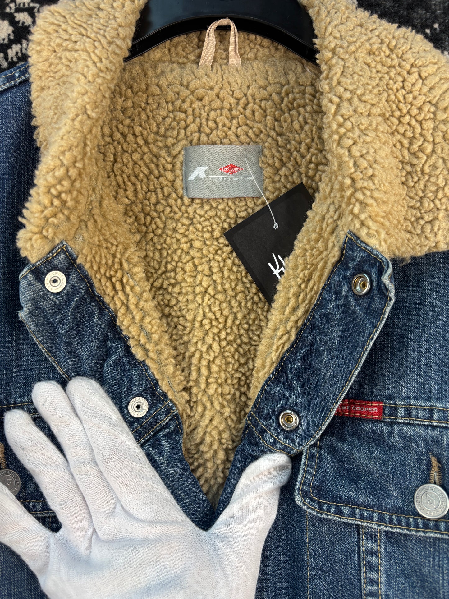 Men’s Vintage Lee Cooper Sherpa Lined Denim Jacket