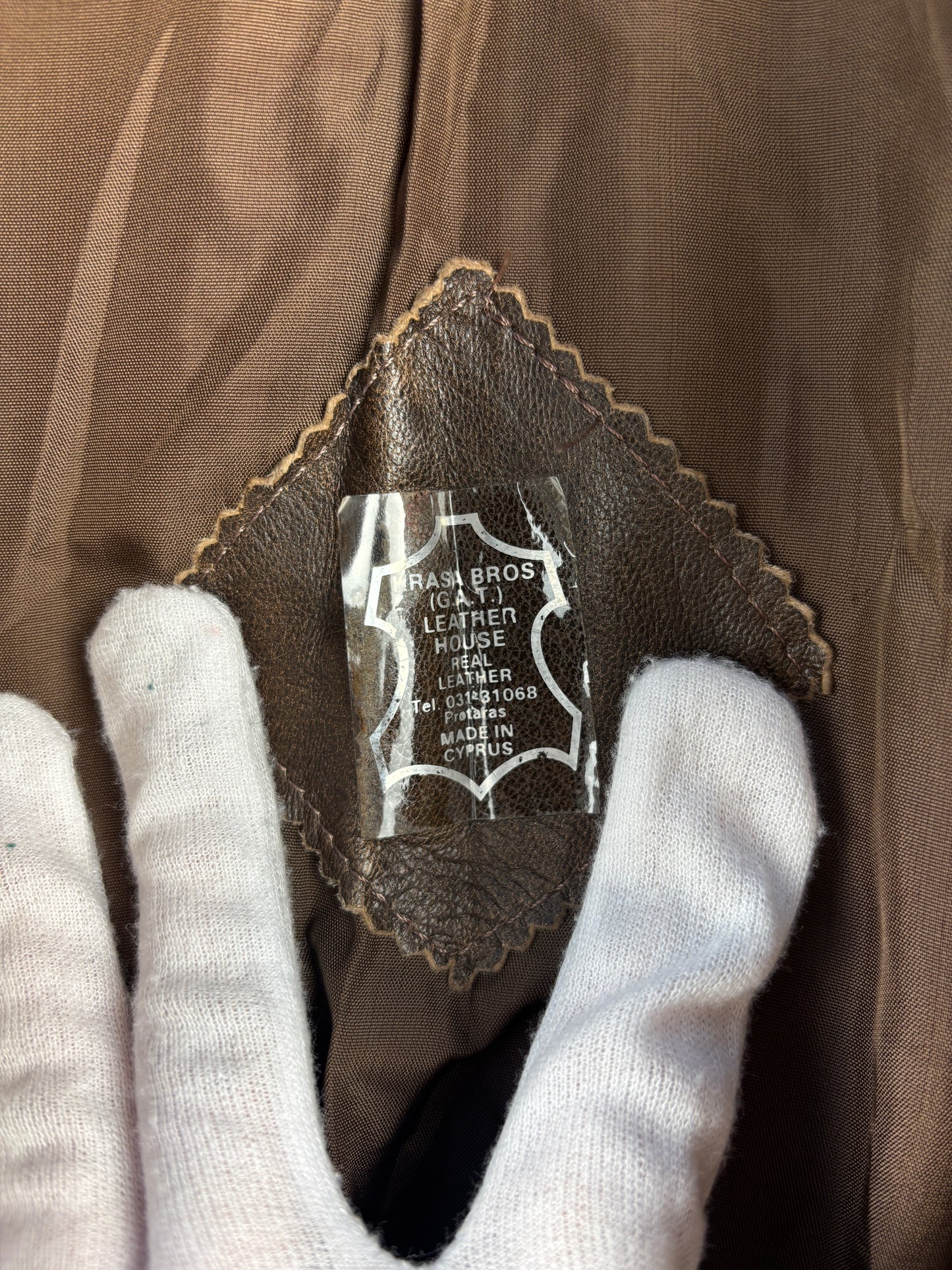 Men’s Vintage Light Brown Genuine Leather Jacket