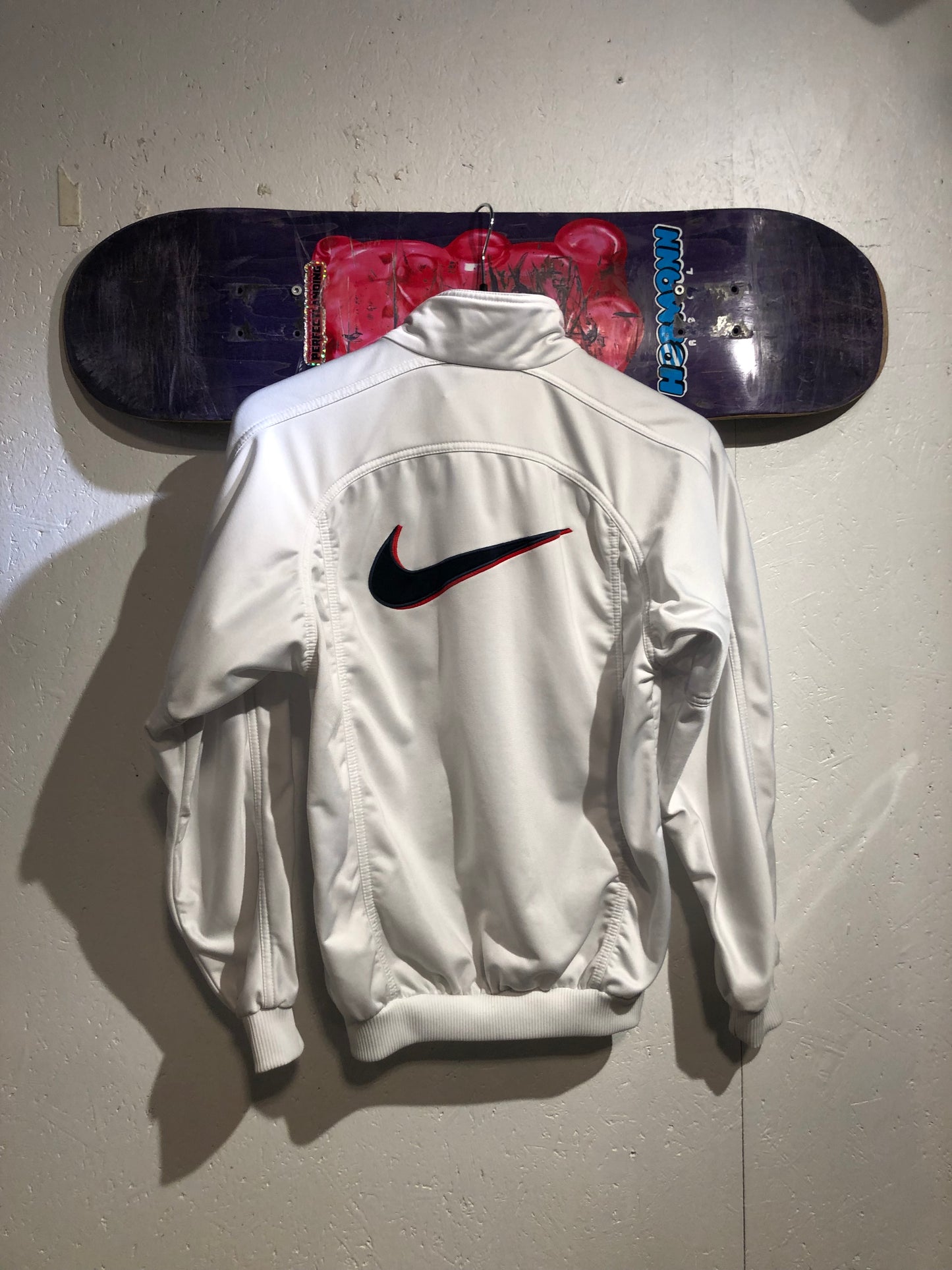 Nike White Track Jacket