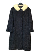 Vintage Persian Lamb Coat with Fur Collar