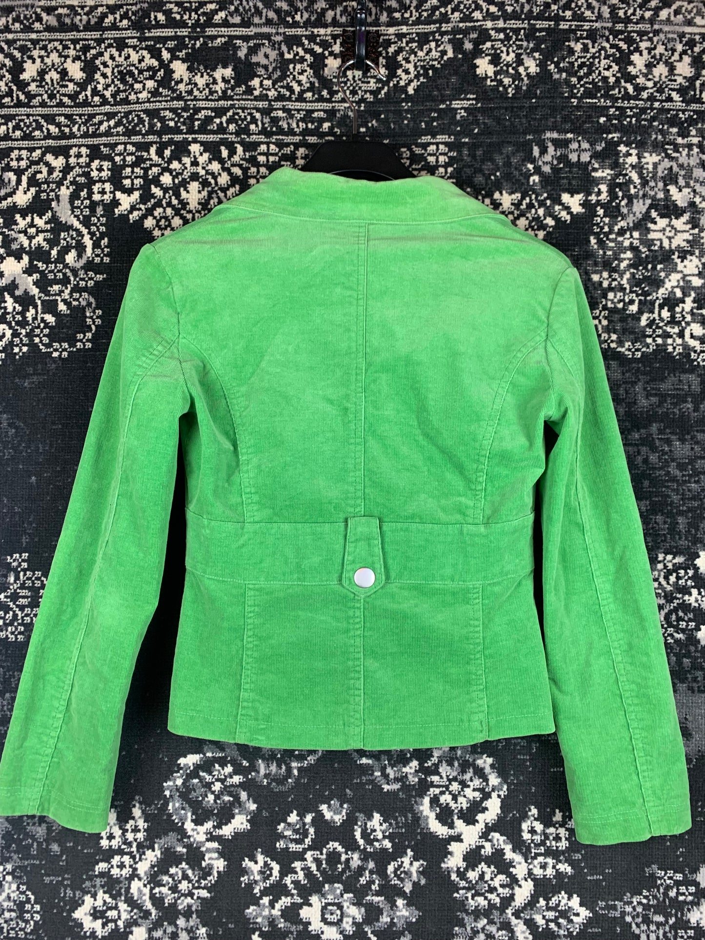 Women's Retro ONLY Green Corduroy Blazer