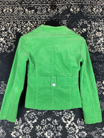 Women's Retro ONLY Green Corduroy Blazer