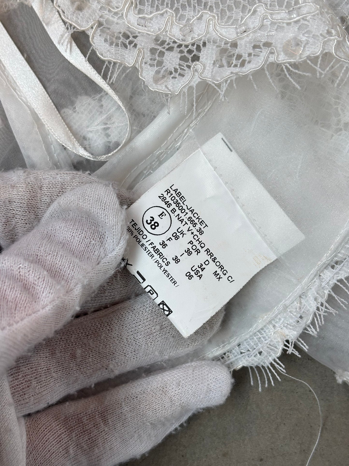 Atelier Diagonal Lace Bolero Jacket