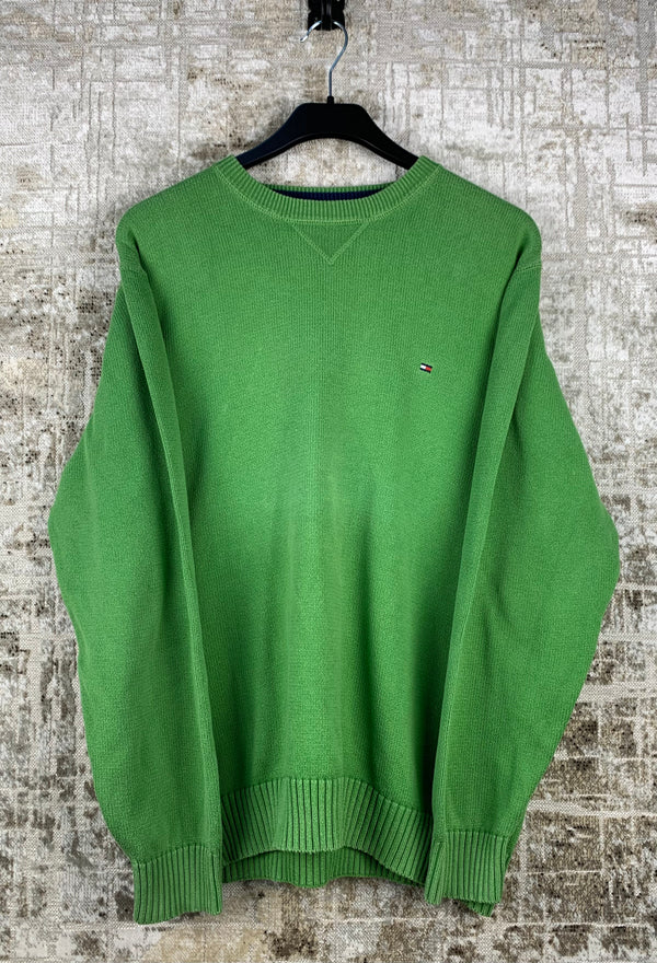 Men's Vintage Tommy Hilfiger Apple Green Sweater