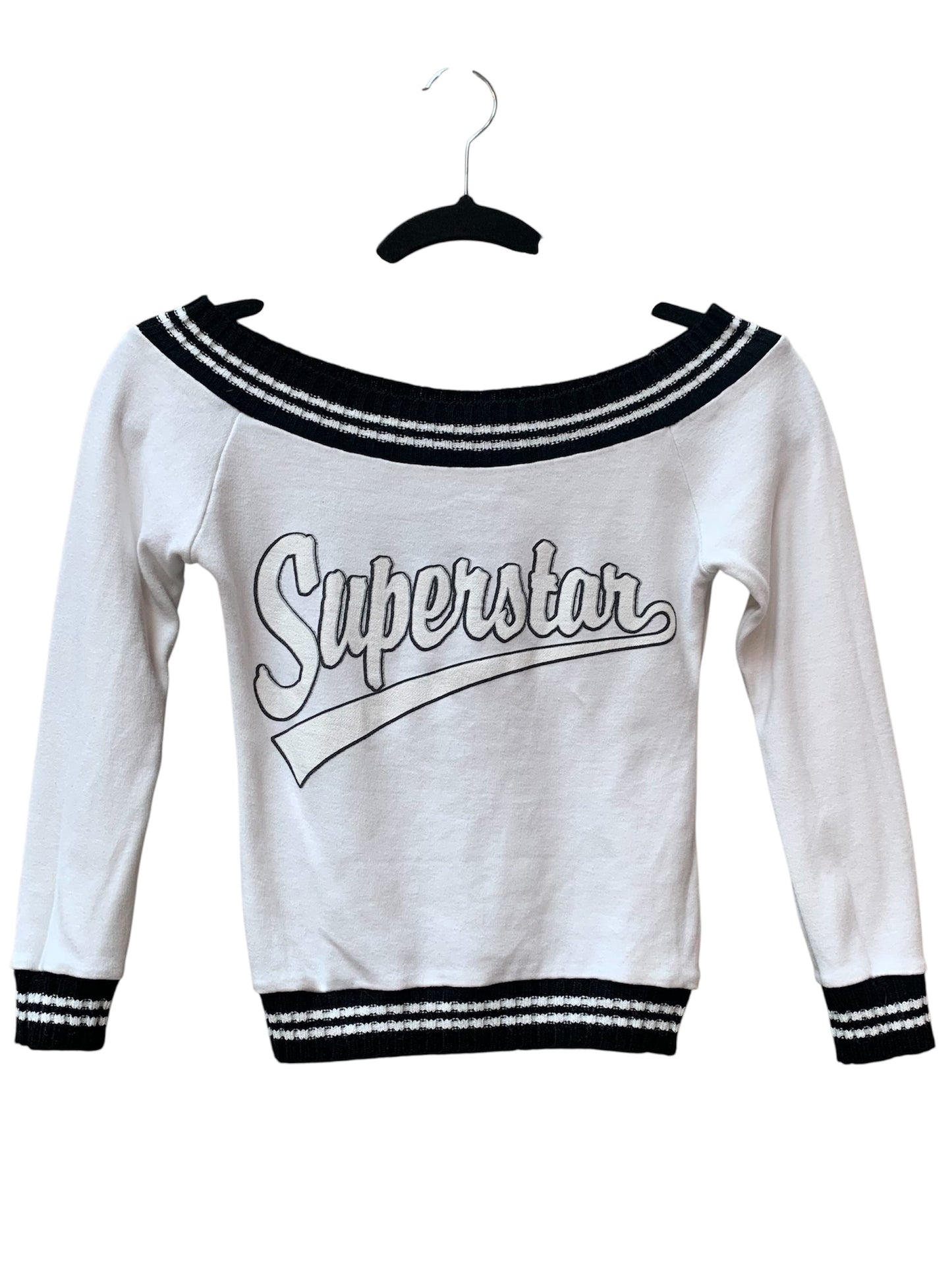 Y2K "Superstar" Off-Shoulder Top