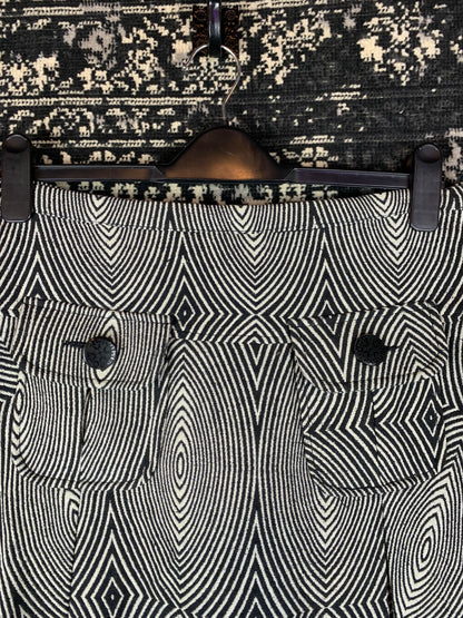 Desigual Black & White Optical Illusion Pattern Skirt