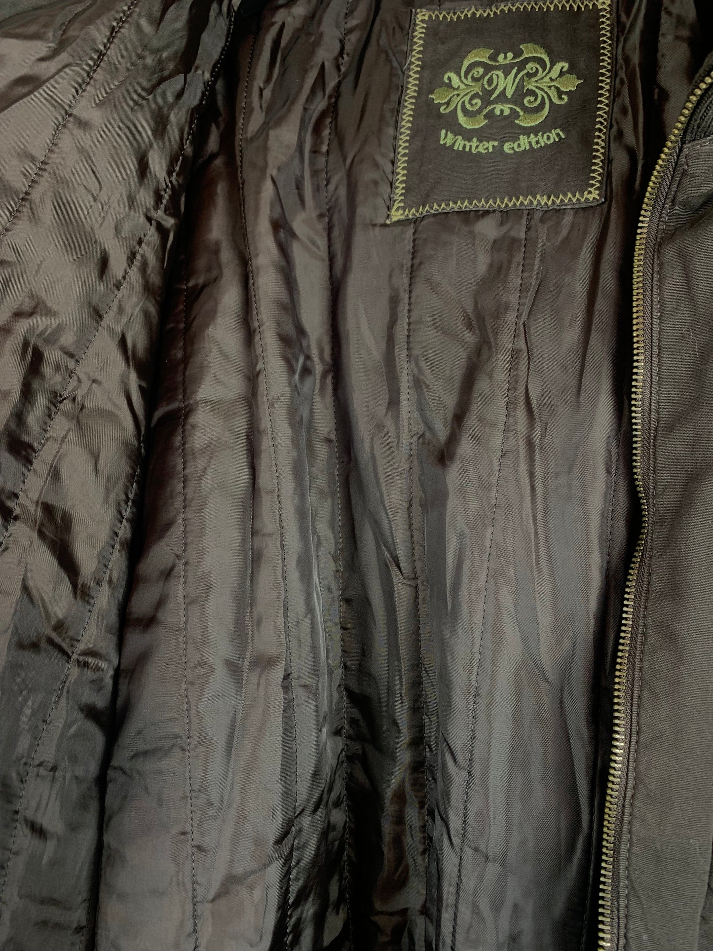 Men's Vintage M&S Winter Edition Long Padded Brown Coat