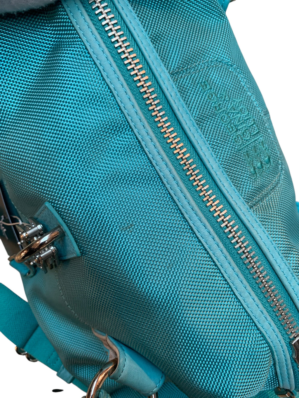 George Gina & Lucy Turquoise Nylon Handbag