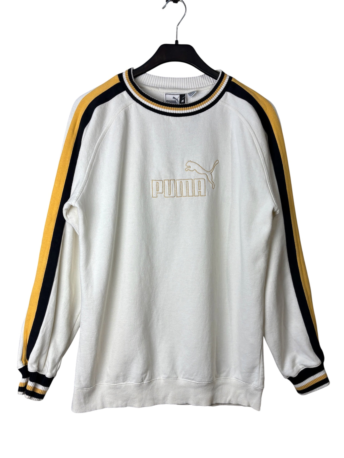 Puma King Striped Sleeve Crewneck Sweatshirt
