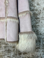 Y2K Faux Fur Trim Suede Jacket