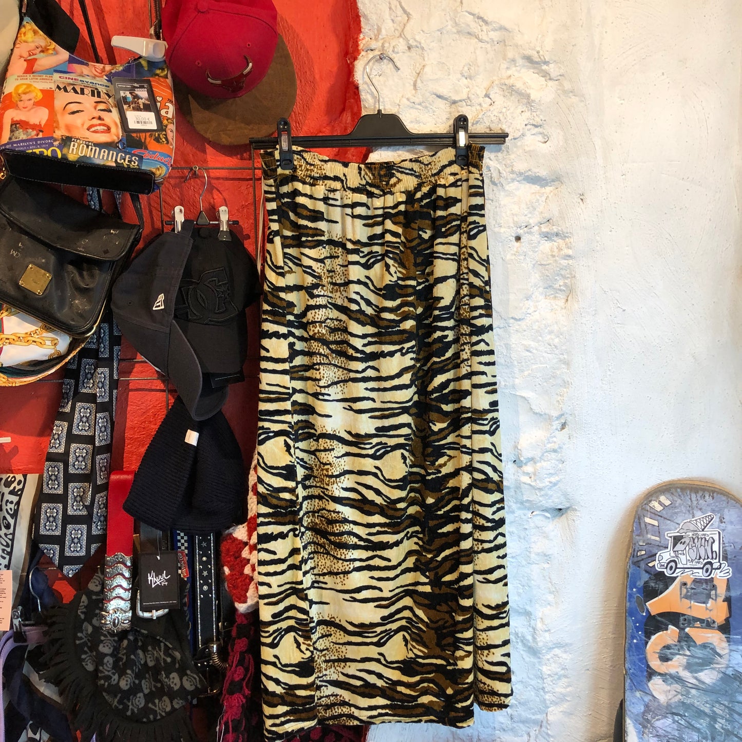 Y2KTiger Print Skirt