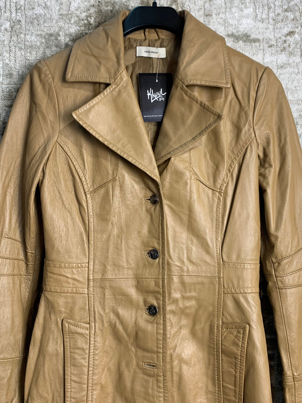 Vero Moda Longline Leather Coat