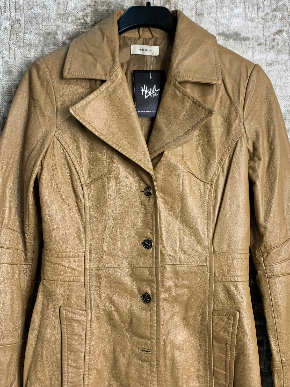 Vero Moda Longline Leather Coat
