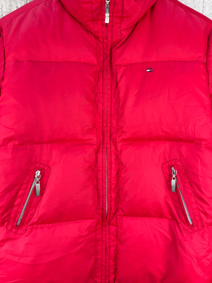 Women's Tommy Hilfiger Red Puffer Jacket