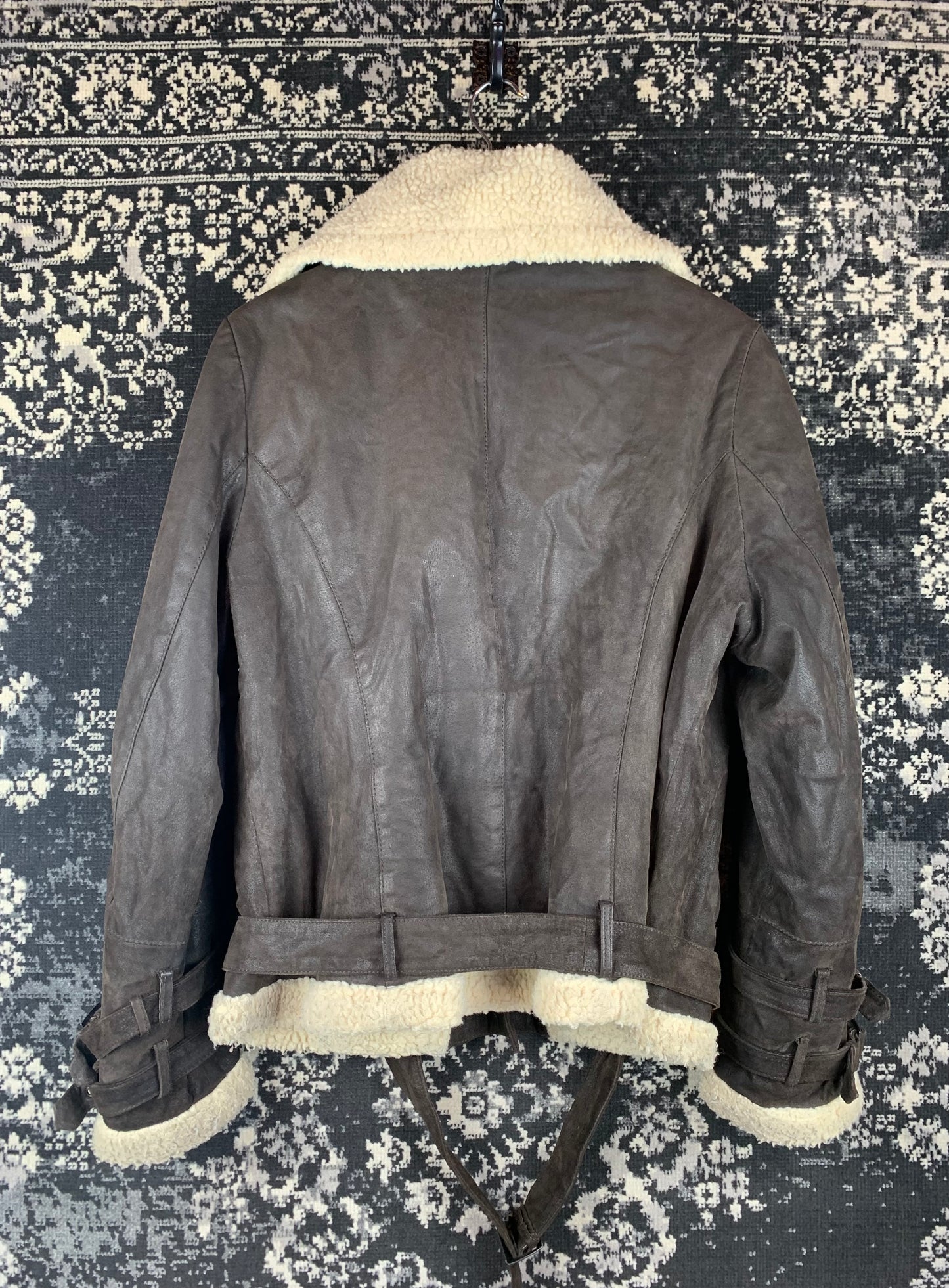 Mens Vintage Soho Collection Shearling Jacket