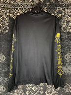 Biker Skull Print Long Sleeve Shirt for Women