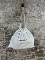 Salvatore Ferragamo Gancini Buckle Leather Shoulder Bag
