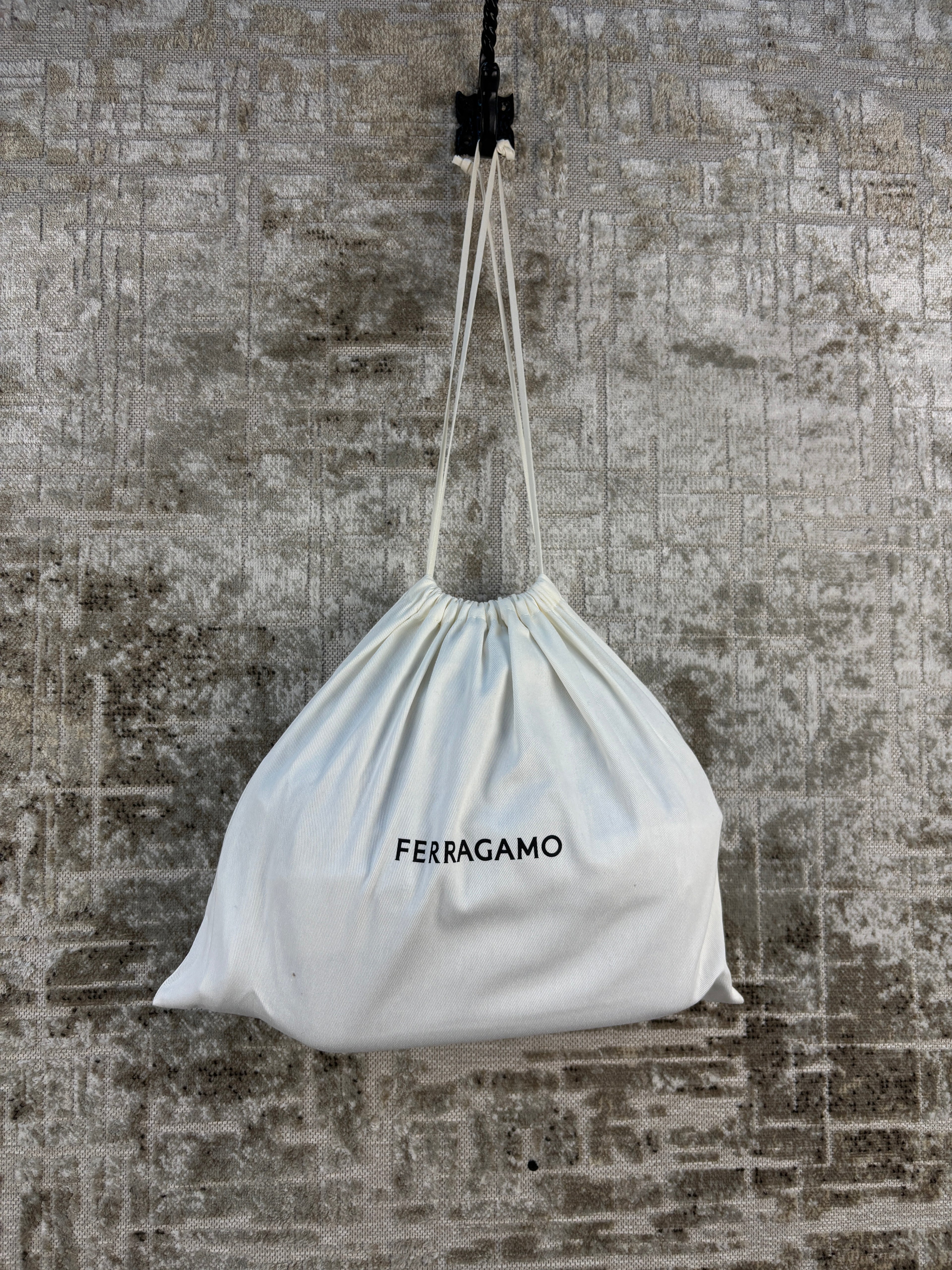 Salvatore Ferragamo Gancini Buckle Leather Shoulder Bag