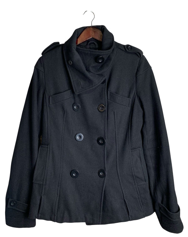 Vila Clothes Double-Breasted Peacoat
