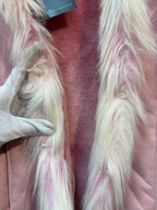 Influence Y2K Pink Faux Fur Trim Vest