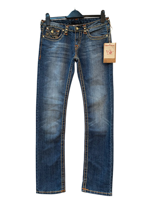 True Religion Rhinestone Straight Jeans