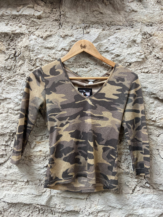 Y2K Camo Top