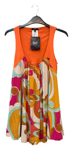 Miss Sixty Y2K Swirl Print Sleeveless Top