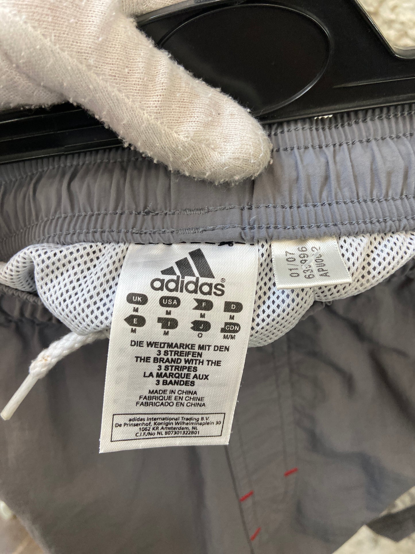 Adidas vintage shorts grey