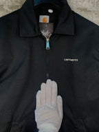 Veste Carhartt Aspen noire zippée style workwear pour homme