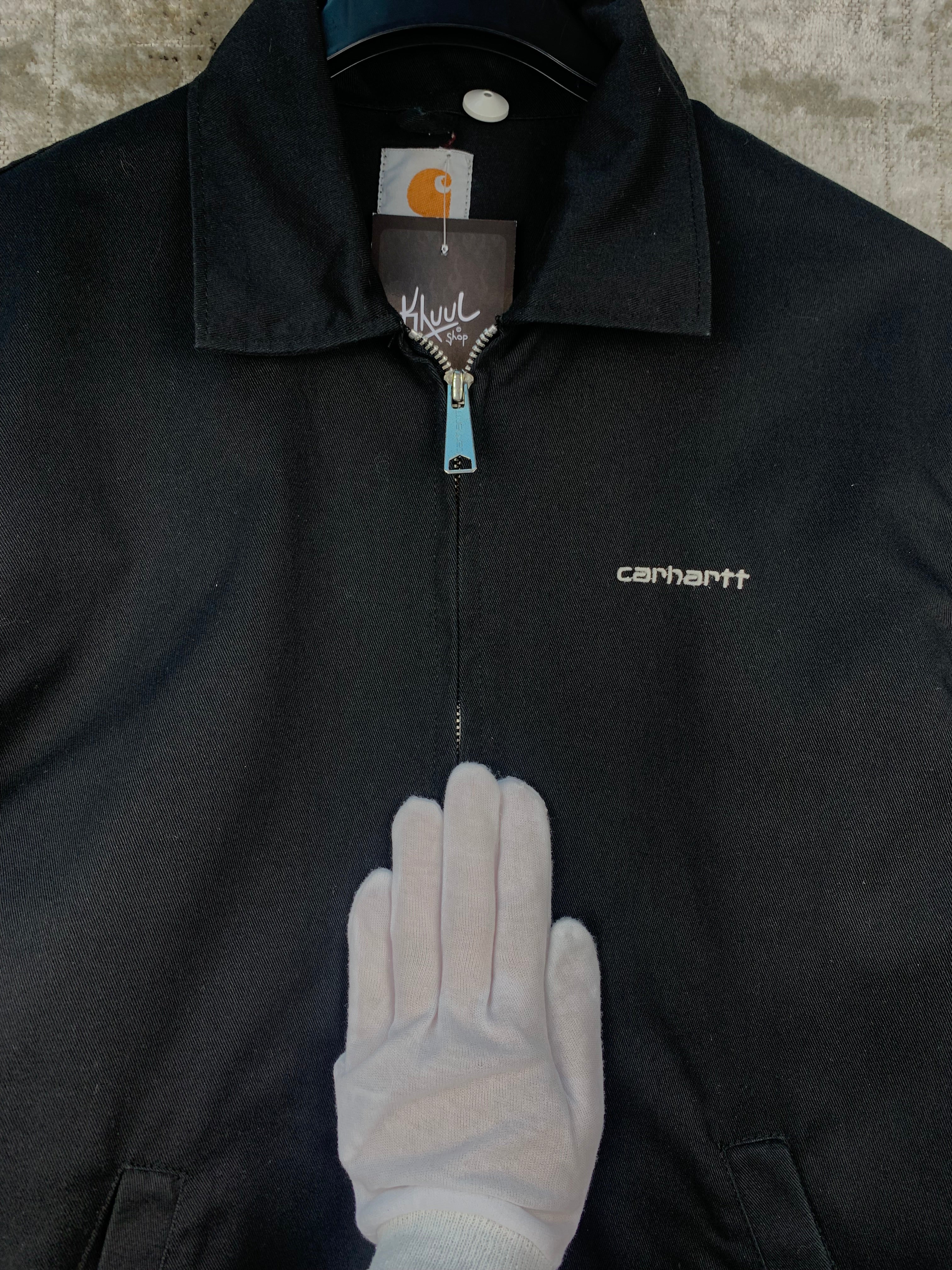 Veste Carhartt Aspen noire zippée style workwear pour homme