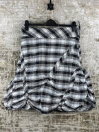 Womens Y2K Checkered Mini Skirt
