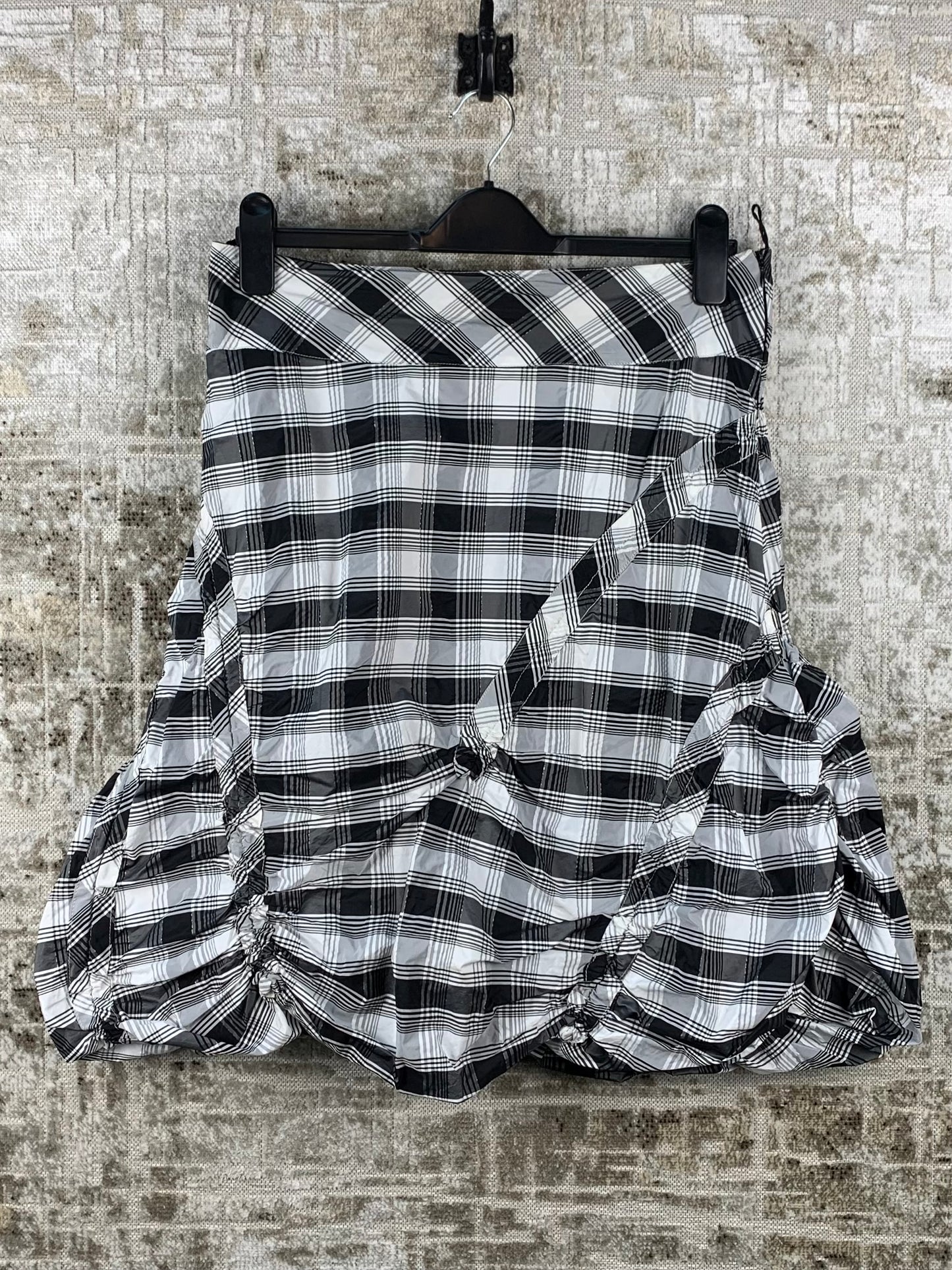 Womens Y2K Checkered Mini Skirt