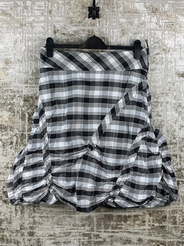 Womens Y2K Checkered Mini Skirt
