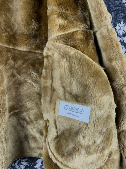 Women's Vintage Light Brown Faux Suede Coat