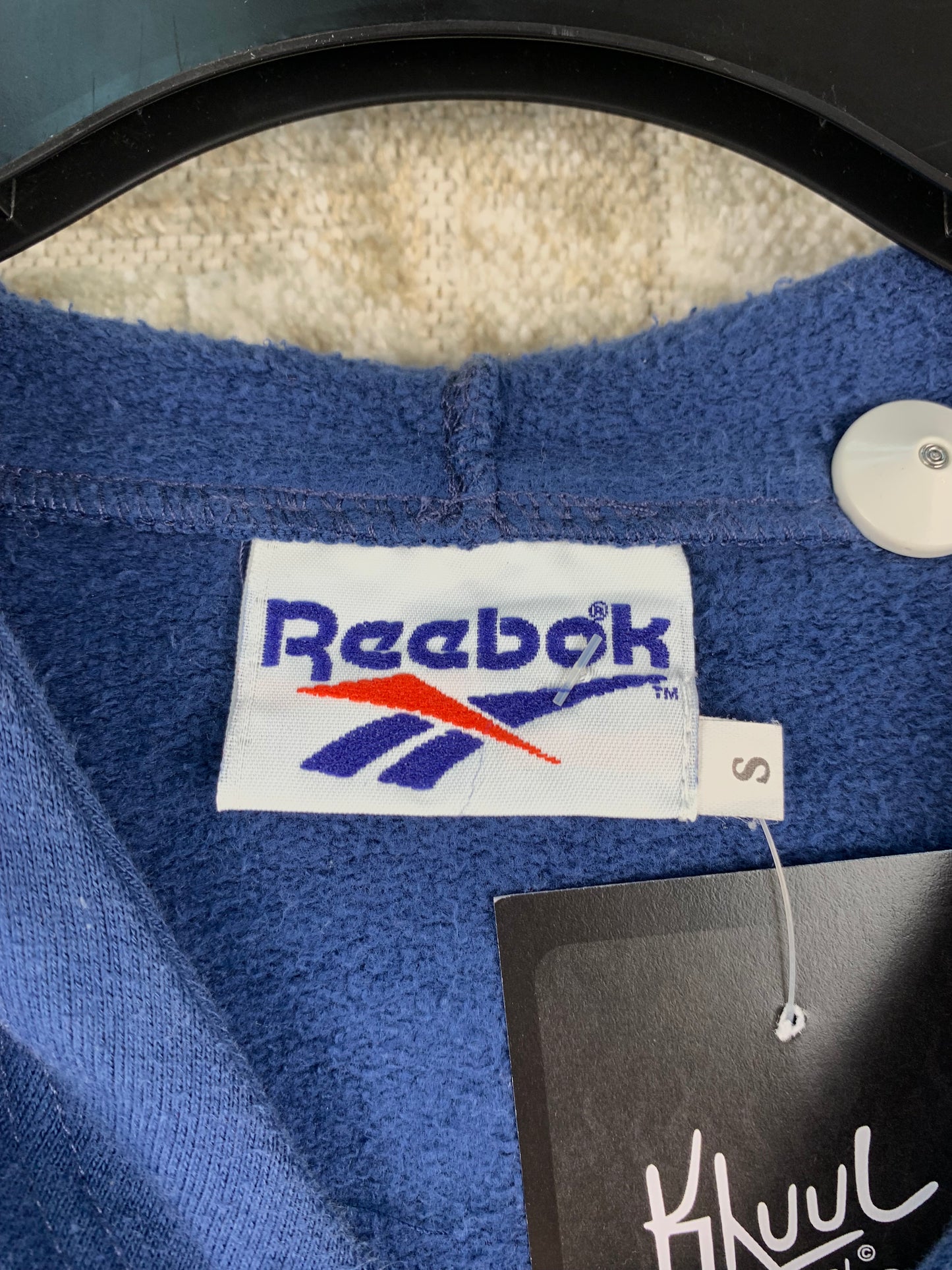 REEBOK Mens Blue Hoodie